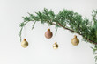 Leinwandbild Motiv Minimal Christmas tree decoration