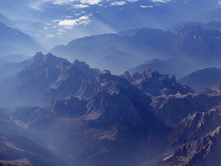 Wall Mural - mountains and clouds