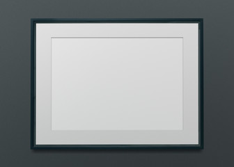 Wall Mural - minimal black frame mockup