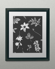 Wall Mural - Black frame mockup