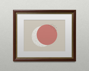 Wall Mural - Artwork in a frame mockup