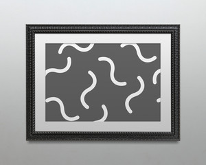 Poster - Minimal black frame mockup
