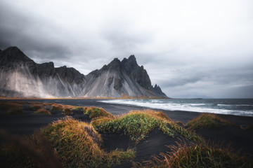 beautiful icelandic stokksnes beach