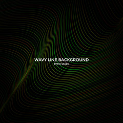 Wall Mural - wavy line background, abstract line pattern