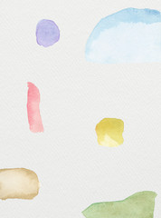 Wall Mural - colorful watercolor pattern