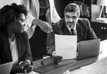 Wall Mural - Business people in a meeting