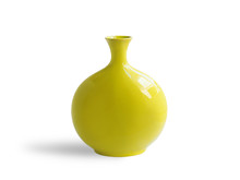 Green Vase Isolated On White Background