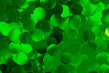 Shiny Green Glitter Textured Background