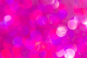 Wall Mural - abstract blurred pink bokeh lights background