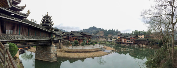 Poster - chinese pavilion in the garden