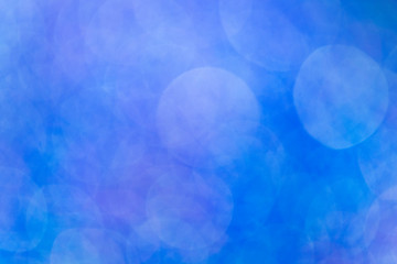 Poster - Abstract bright blue bokeh background