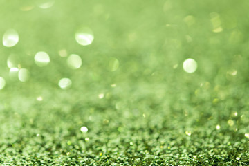 Wall Mural - shiny green glitter textured background