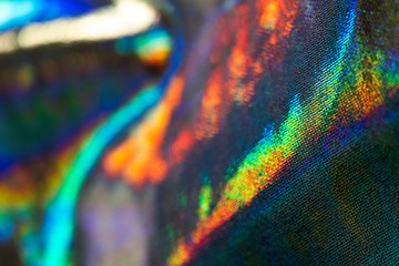 Wall Mural - silver hologram textile background