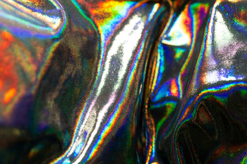 Wall Mural - silver hologram textile background