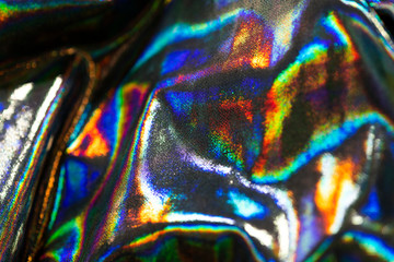 Wall Mural - silver hologram textile background