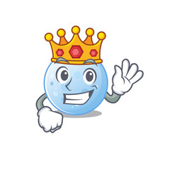 Wall Mural - A Wise King of blue moon mascot design style