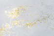 © World of AI - gold shiny glitter on silver background