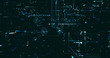 © Yuriy - Abstract digital network data background, 3D rendering