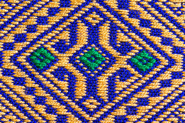 seamless knitted pattern with embroidery