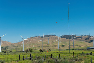 Mojave Desert Wind Farm, California. USA