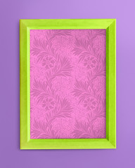 Sticker - Green blank frame mockup