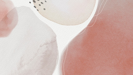 Wall Mural - Watercolor patterned banner