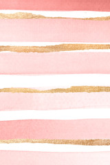 Wall Mural - Watercolor patterned mockup