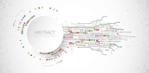 Modern futuristic, engineering, science, technology vector background.