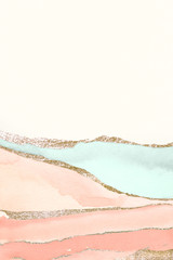 Wall Mural - Pastel watercolor banner