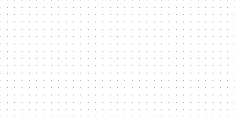 horizontal seamless vector black dots on white background. seamless dot grid technology background t