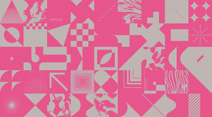Wall Mural - duotone abstract vector pattern design