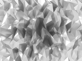 Abstract polygonal surface 3d illustration