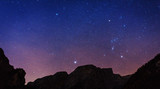 Fototapeta Kosmos - Starry sky over the Alps at night, Italy