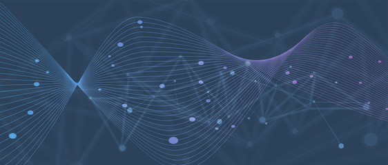 Technology data background, idea of global business solution