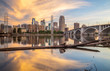 Minneapolis Sunset Reflection 2