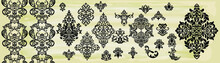 Vector French Luxury Rich Intricate Ornaments. Victorian Royal Style Decor