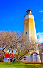 Sandy Hook Lighthouse Tower Reflex