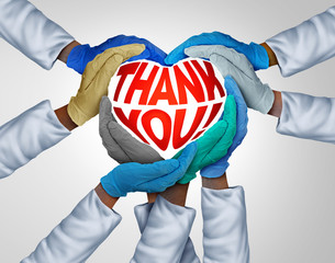 Wall Mural - Healthcare Workers Thank You