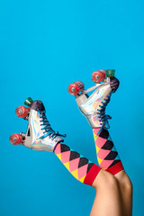 Retro roller skates