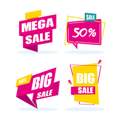 Poster - big and mega sale commercial banner poster