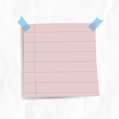 Wall Mural - Pastel paper note