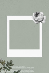 Wall Mural - photo frame template illustration