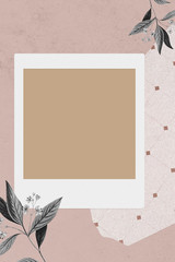 Wall Mural - Photo frame template illustration