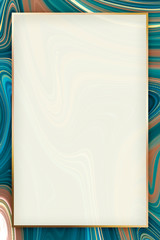 Wall Mural - Fluid texture vertical rectangular frame