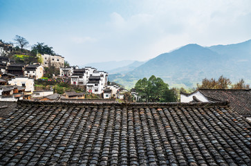 Sticker - Ancient Huizhou Architectural Complex in Huangling Village, Wuyuan, Jiangxi, China