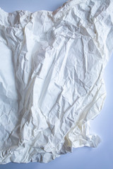 White colour and Grey colour crumpled paper texture, Abstract background, Gradient tone, Close up shot