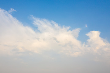 Wall Mural - Bright Blue sky with cloud gold after rain