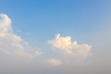 Wall Mural - Bright Blue sky with cloud gold after rain
