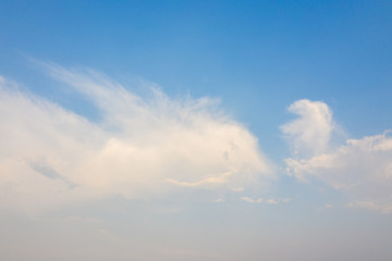 Wall Mural - Bright Blue sky with cloud gold after rain