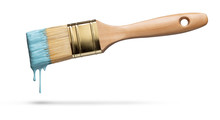 Perfect Paintbrush On White With Clipping Path